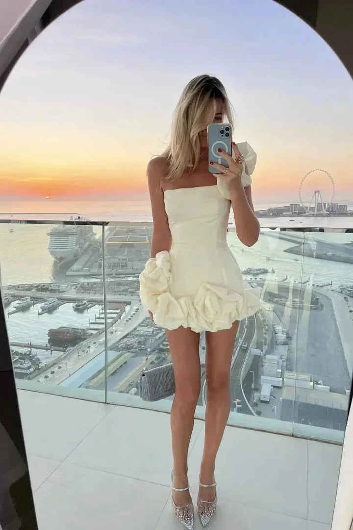 Women's Evening Party Ruffled Dress | Mini