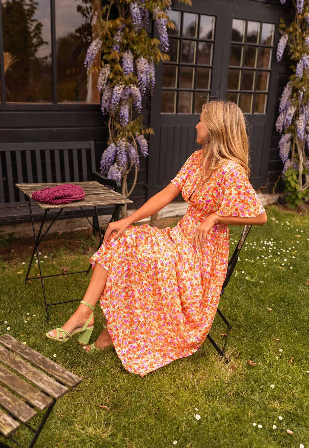 Women’s Short Sleeve Floral Dress | Maxi