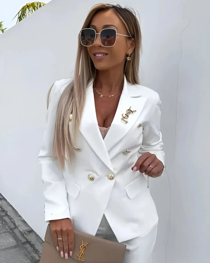 Women's Tailored Double-Breasted Suit Set | Two Piece