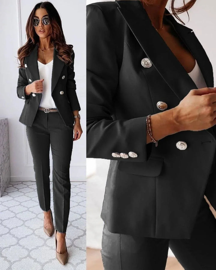 Women's Tailored Double-Breasted Suit Set | Two Piece