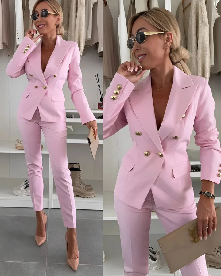 Women's Tailored Double-Breasted Suit Set | Two Piece