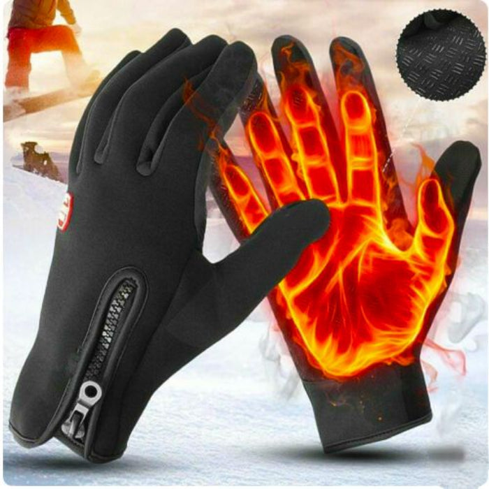 Unisex Electric Heated Black Gloves | Touchscreen