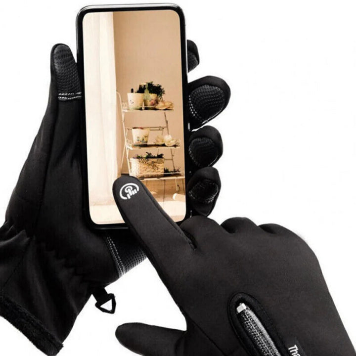 Unisex Electric Heated Black Gloves | Touchscreen