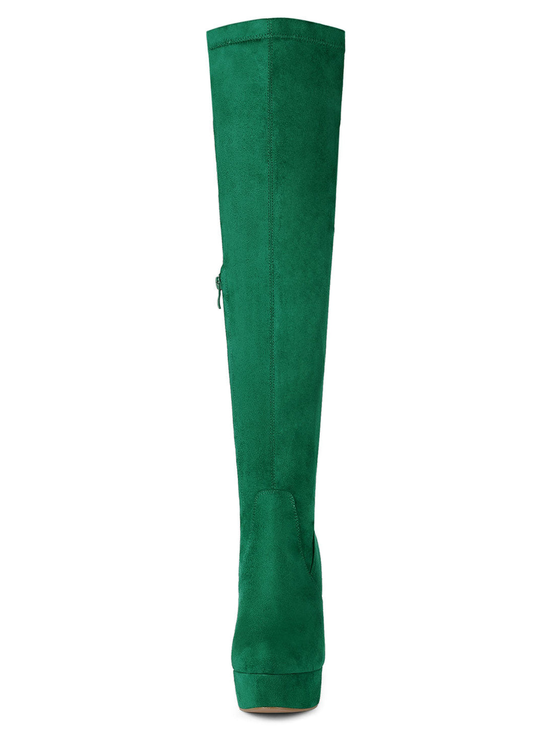 Bottes cuissardes à plateforme et fermeture éclair pour femmes | Talon