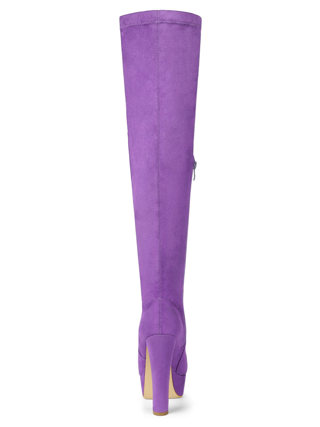 Bottes cuissardes à plateforme et fermeture éclair pour femmes | Talon