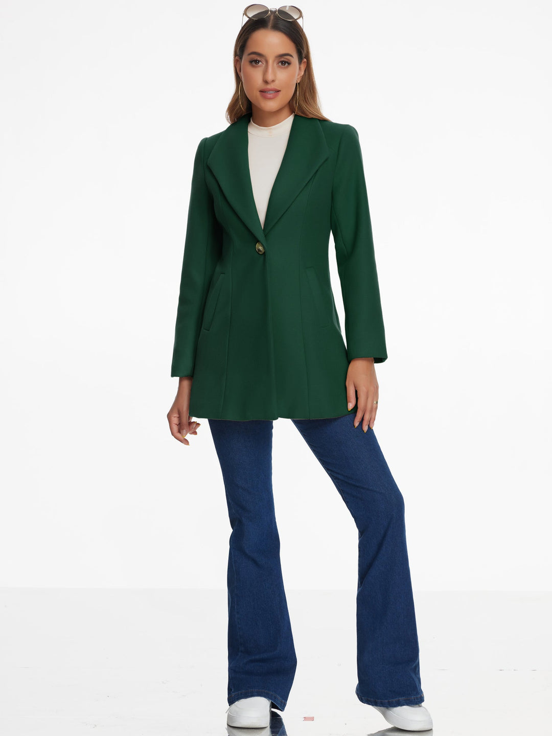 Women's Formal Winter Single Breasted Coat | Long