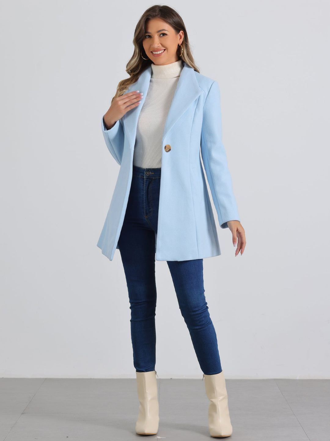 Women's Formal Winter Single Breasted Coat | Long
