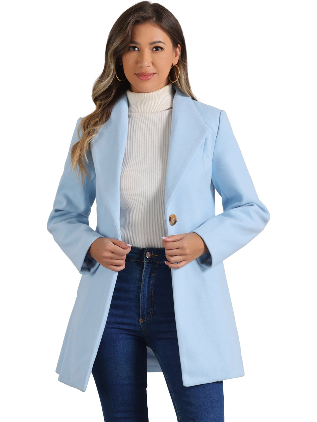 Women's Formal Winter Single Breasted Coat | Long