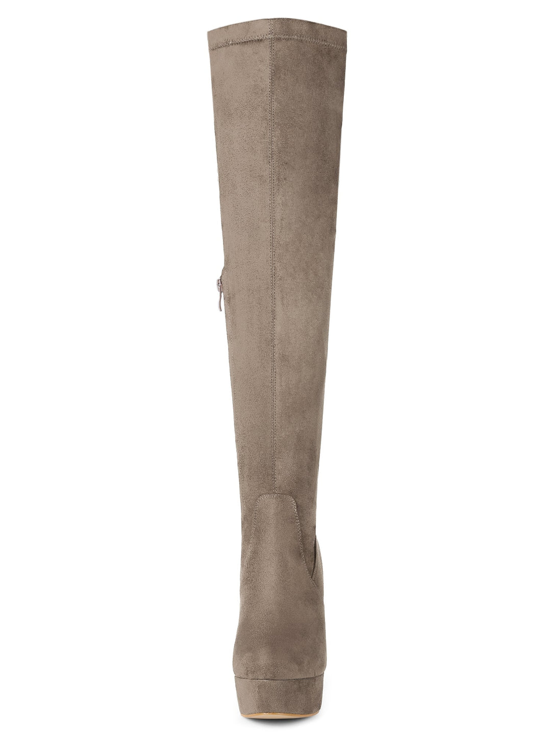 Bottes cuissardes à plateforme et fermeture éclair pour femmes | Talon