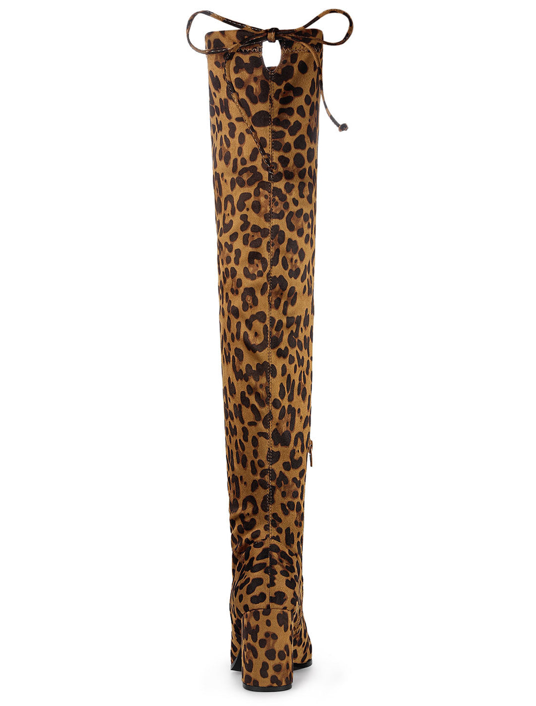Women's Zip Round Toe Over The Knee Boots | Heel