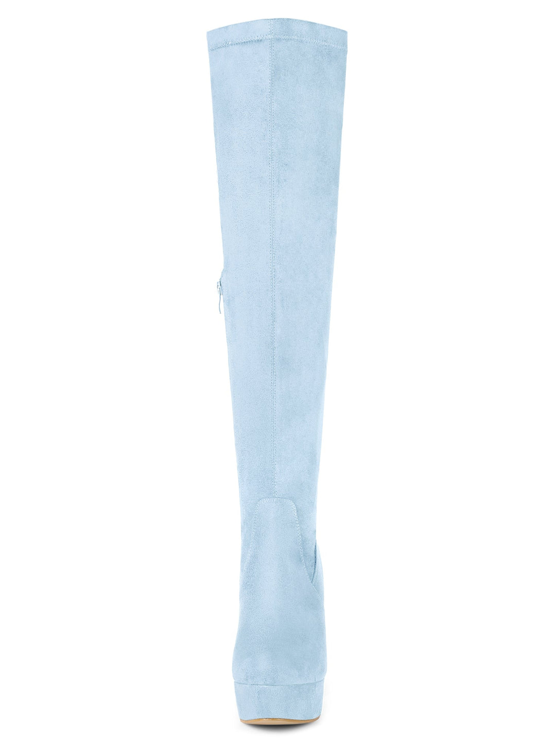 Bottes cuissardes à plateforme et fermeture éclair pour femmes | Talon