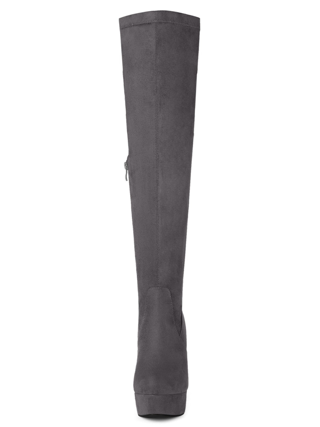 Bottes cuissardes à plateforme et fermeture éclair pour femmes | Talon