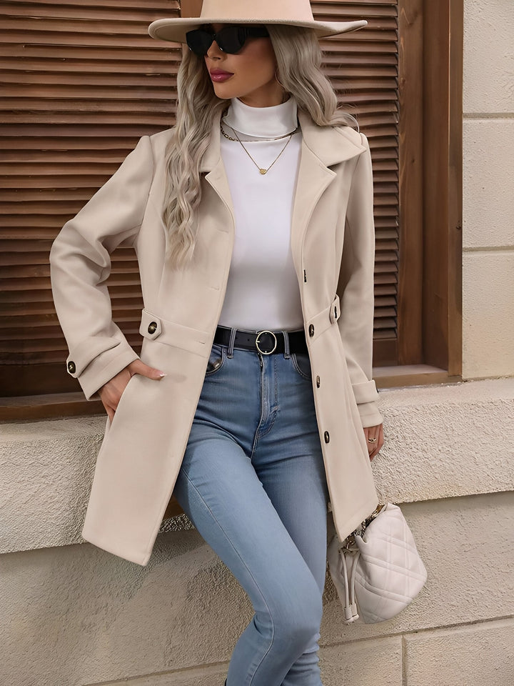 Women's Tailored Belted Winter Coat | Long