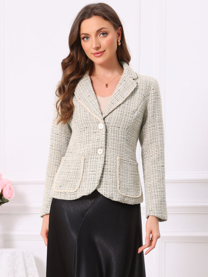 Blazer tricoté à manches longues et coupe ajustée pour femme | Texturé
