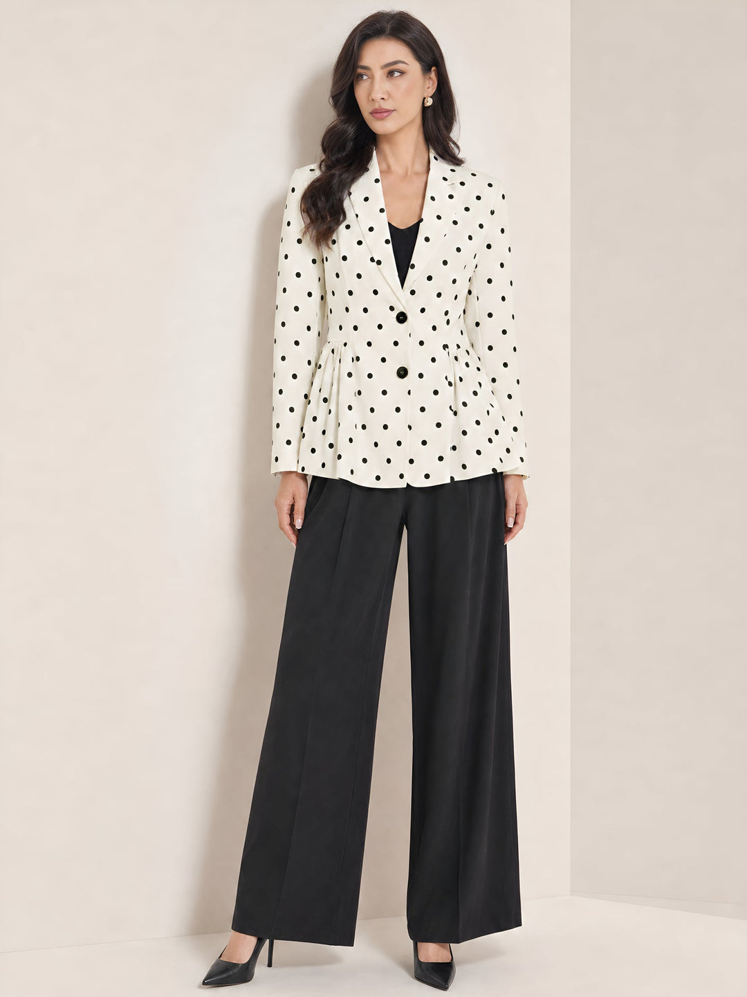 Women's Tailored Formal White Blazer | Button