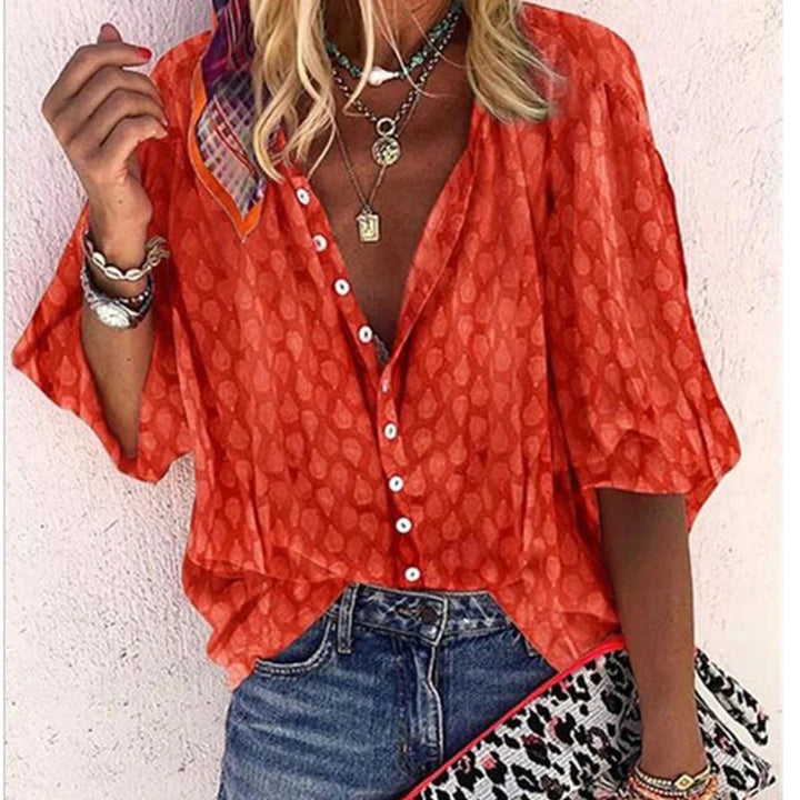 Women's Patterned Summer Shirt | Loose Fit