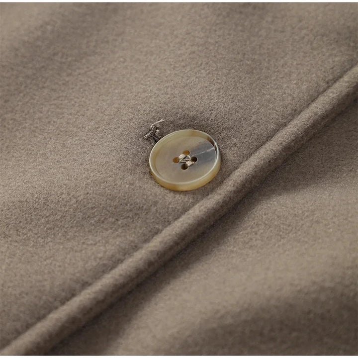 Veste oversize boutonnée à col pour femme | Hiver