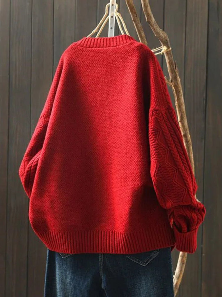 Gilet tricoté boutonné oversize pour femme